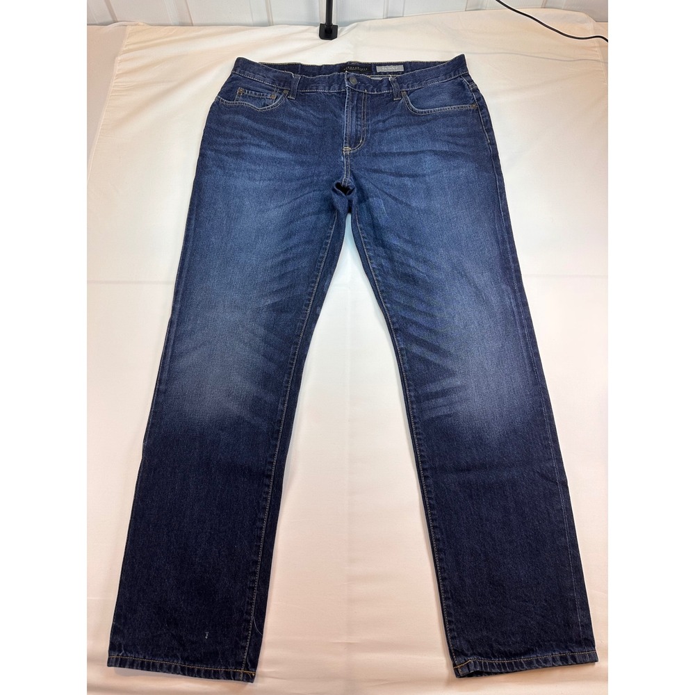 Aeropostale Mens Skinny Jeans Dark Wash Denim 36x32 Blue